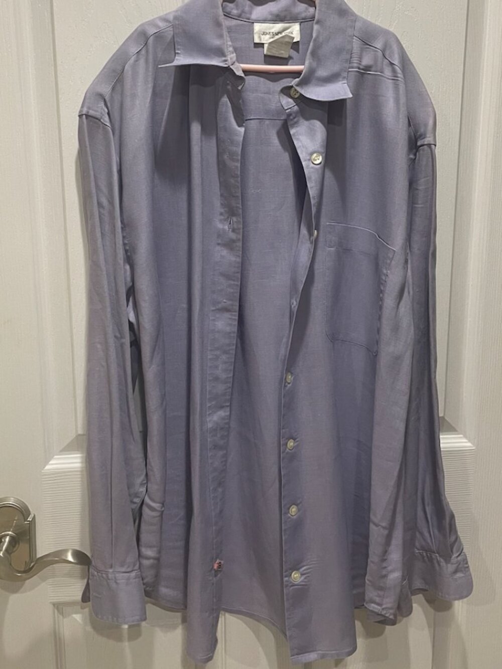 purple button up shirt